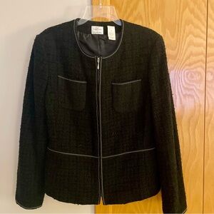 EUC - Zip Front Blazer by Emma James (a Liz Claiborne Company)